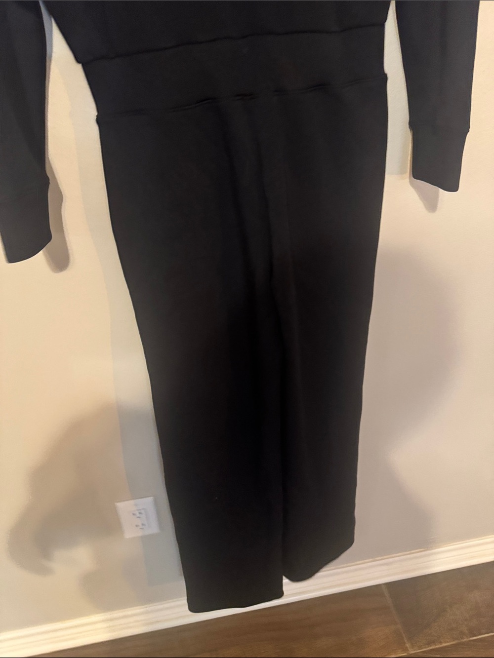SPANX Black Long-Sleeve Zip-Front Sheath Jumpsuit - Picture 15 of 15